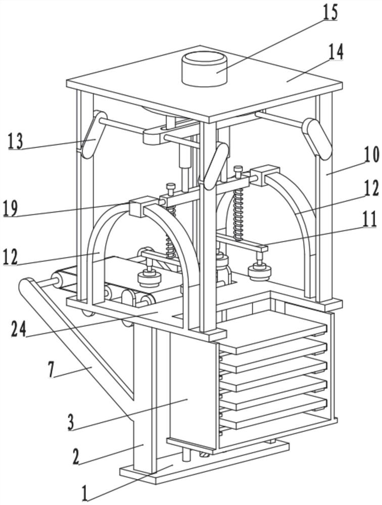 Automatic plate feeding device for flexible circuit board electroplating line