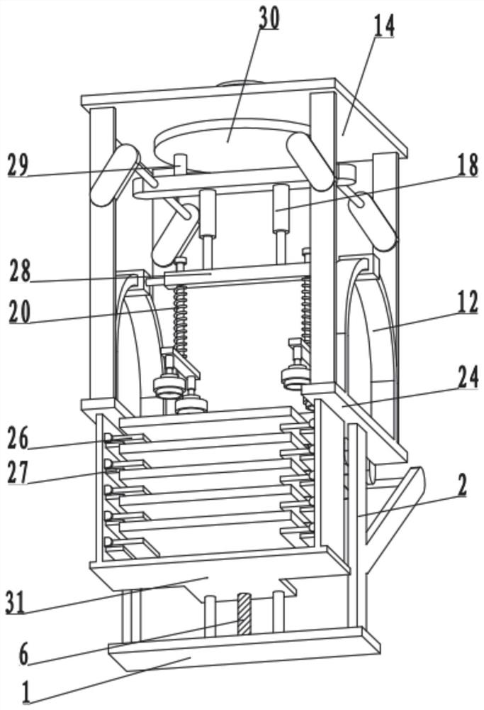 Automatic plate feeding device for flexible circuit board electroplating line