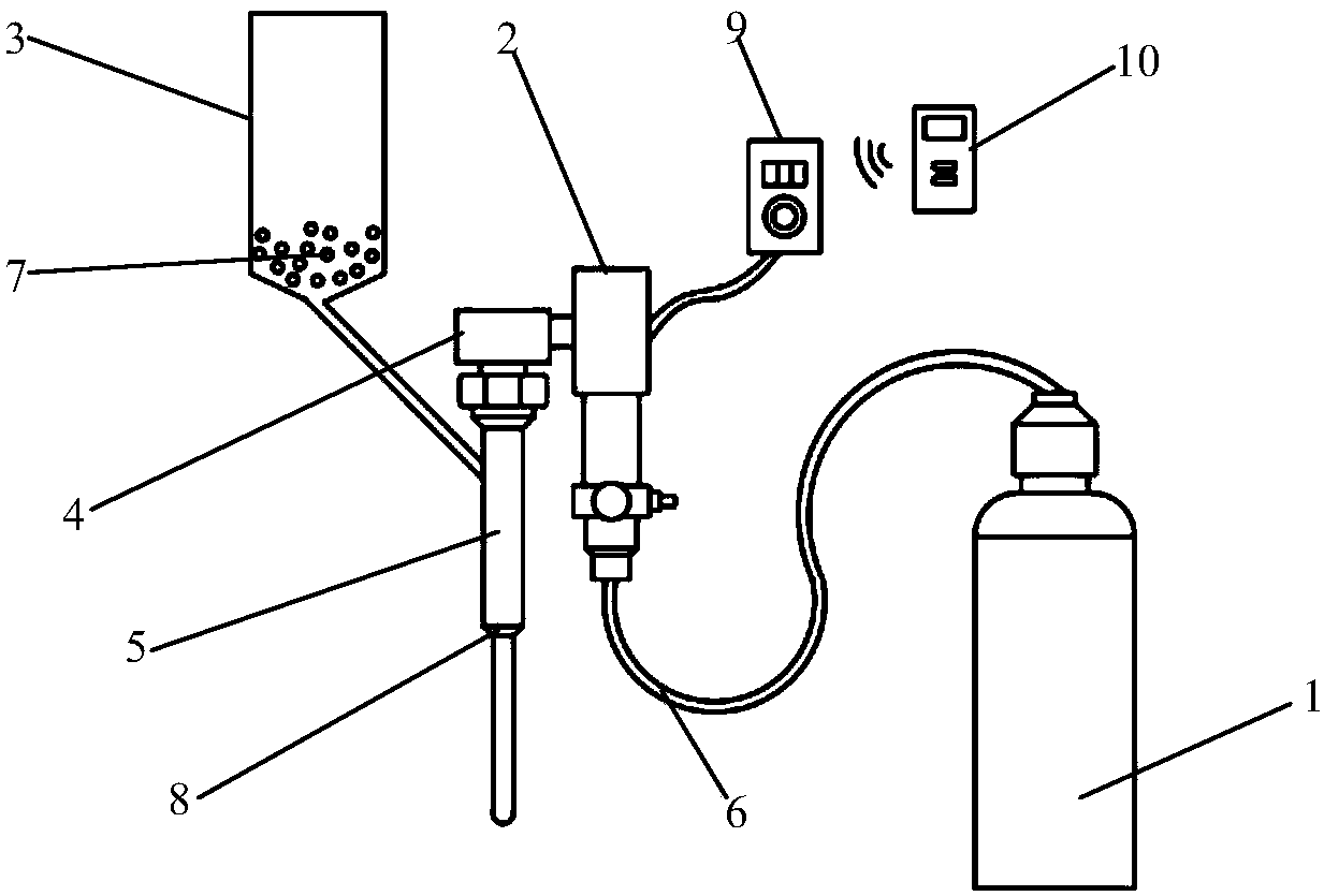 Unmanned plane airborne precision target seeding system and operation method