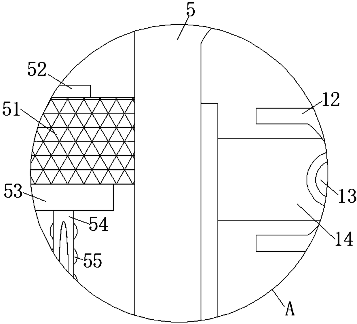 Collecting and processing device for pea dehulling and selection