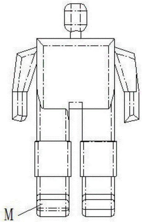 Foot retracting device transforming mechanism of biped robot