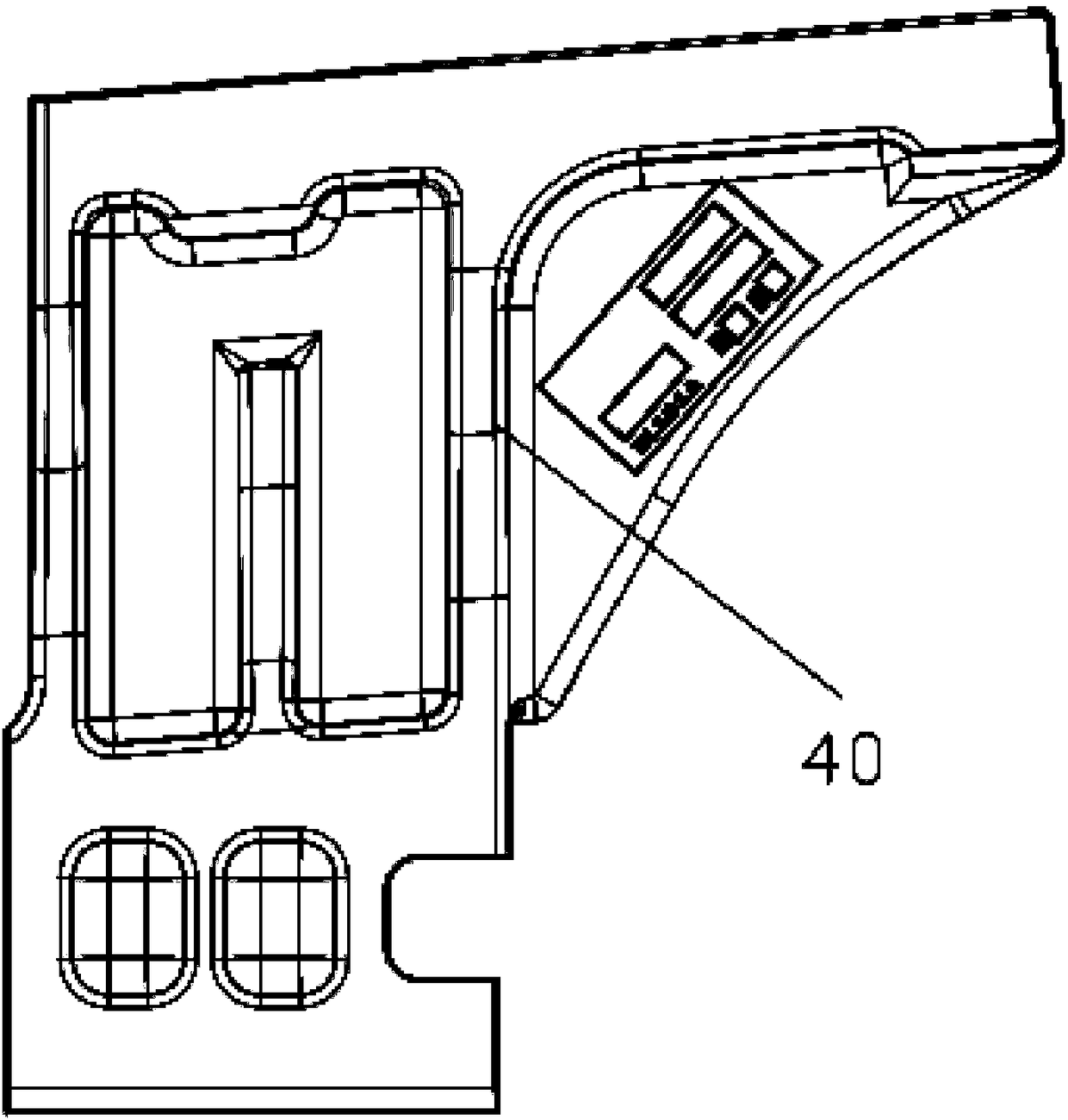 Casting system of large aluminum-magnesium alloy vibration damping device