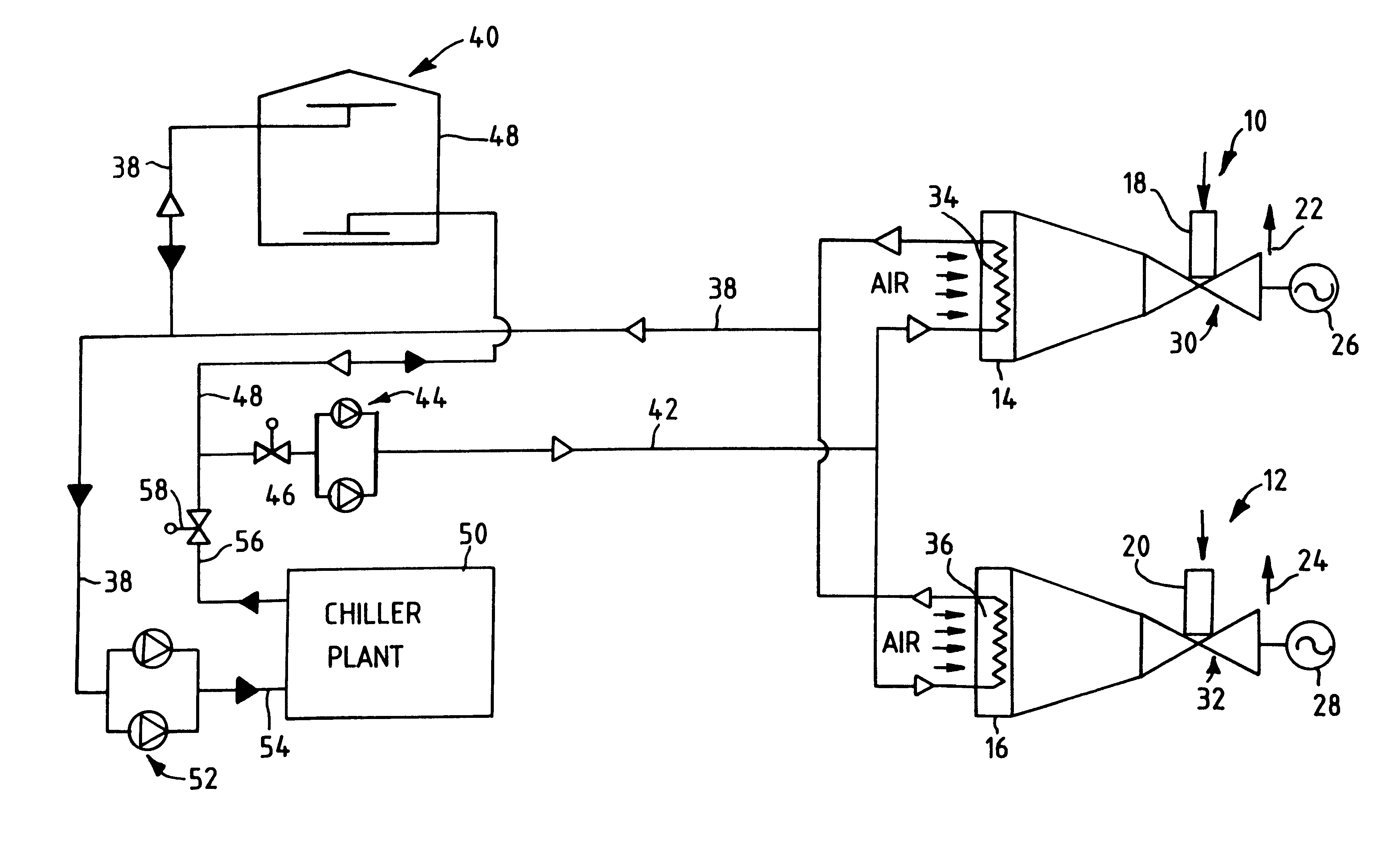 Method and apparatus for enhancing power output and efficiency of combustion turbines