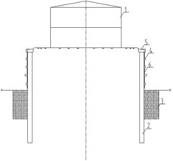 Hoop support form for in-situ protection of existing building in underground space development