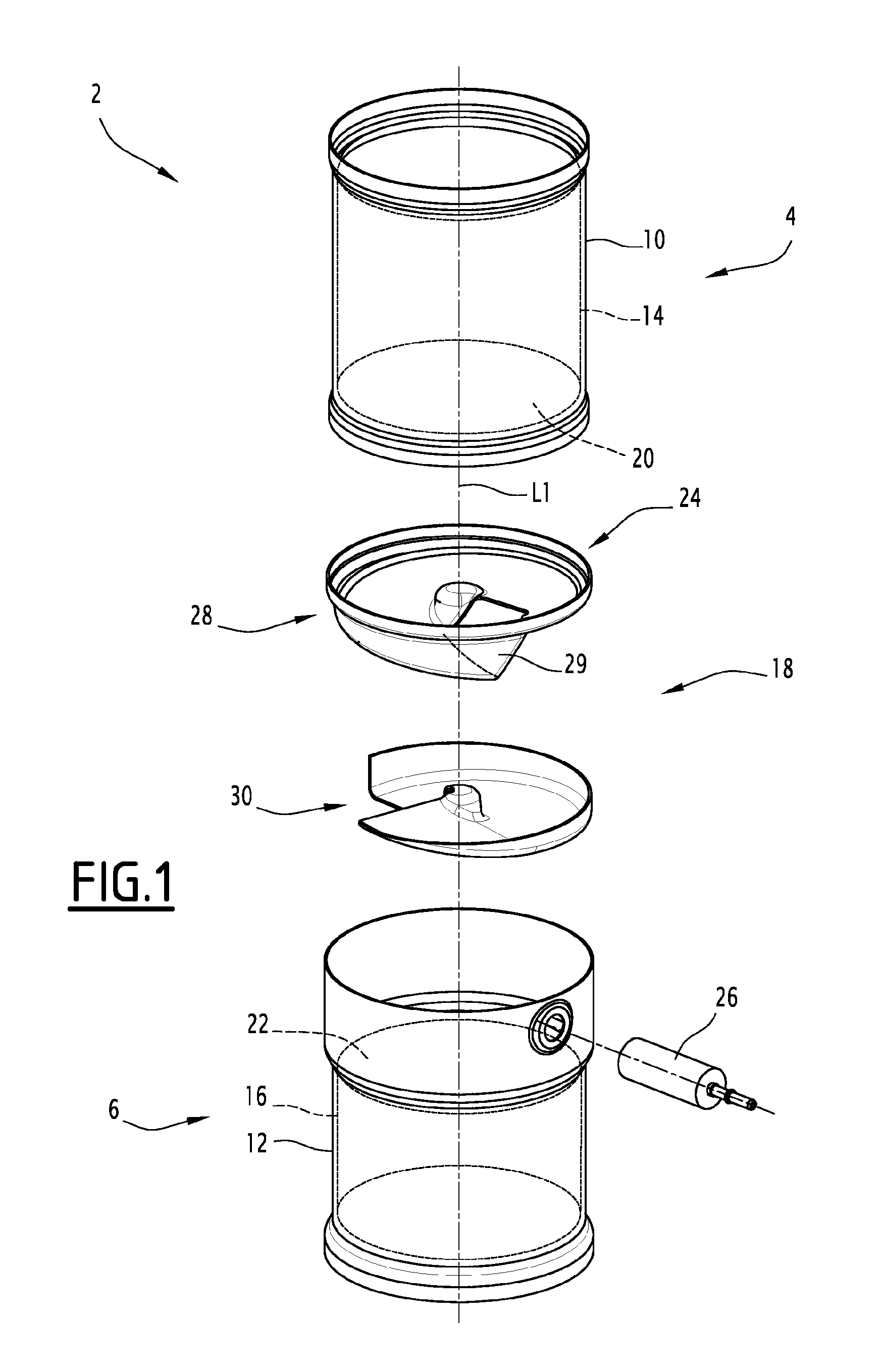 Exhaust line with injection system