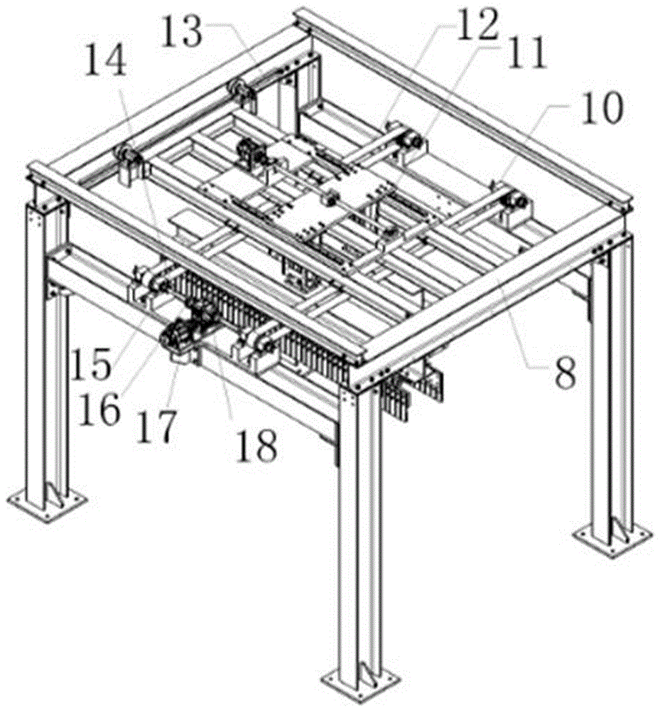 Brick conveying and arranging mechanism