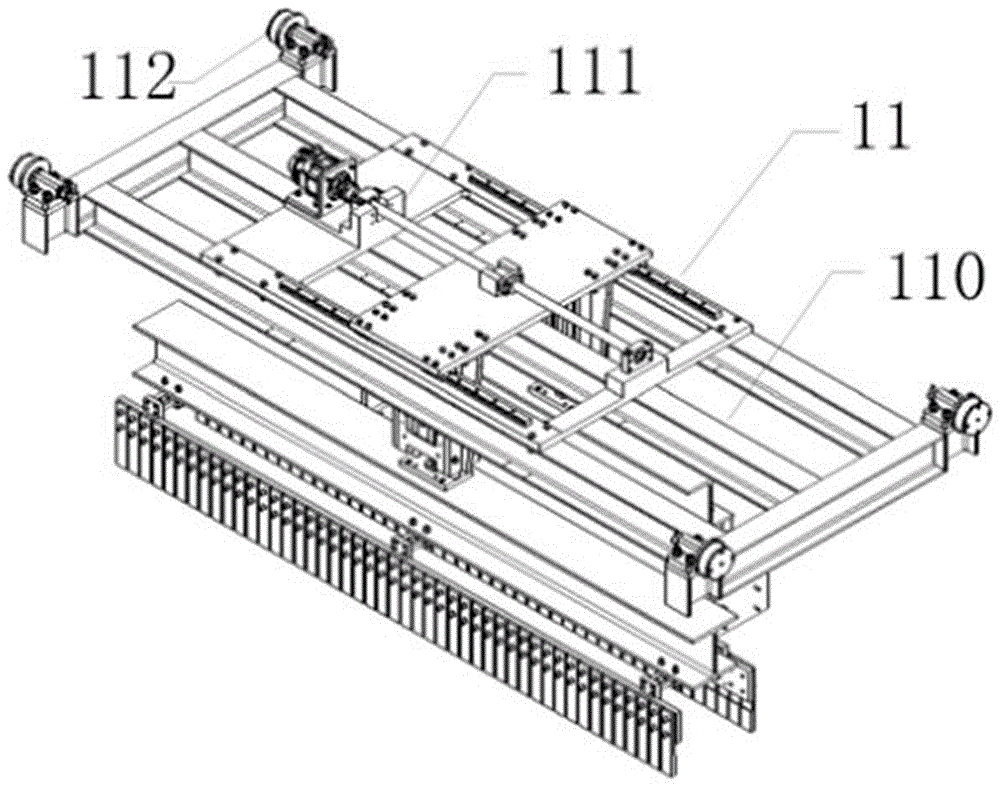 Brick conveying and arranging mechanism