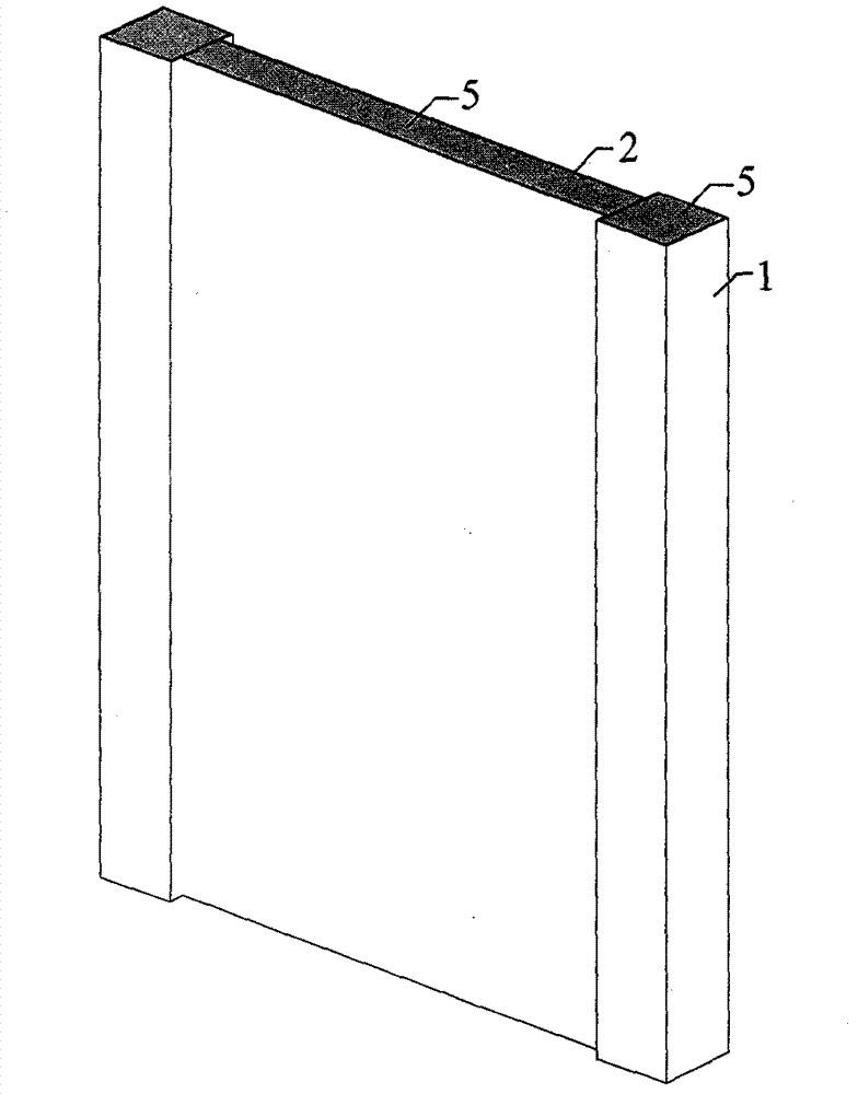 Steel tube concrete column-double-layer steel plate combined shear wall and construction method thereof