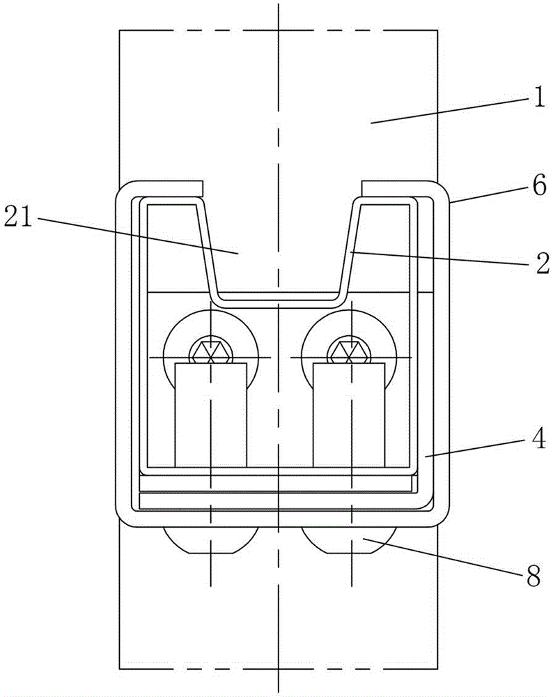 Bracket component for mounting glass plate