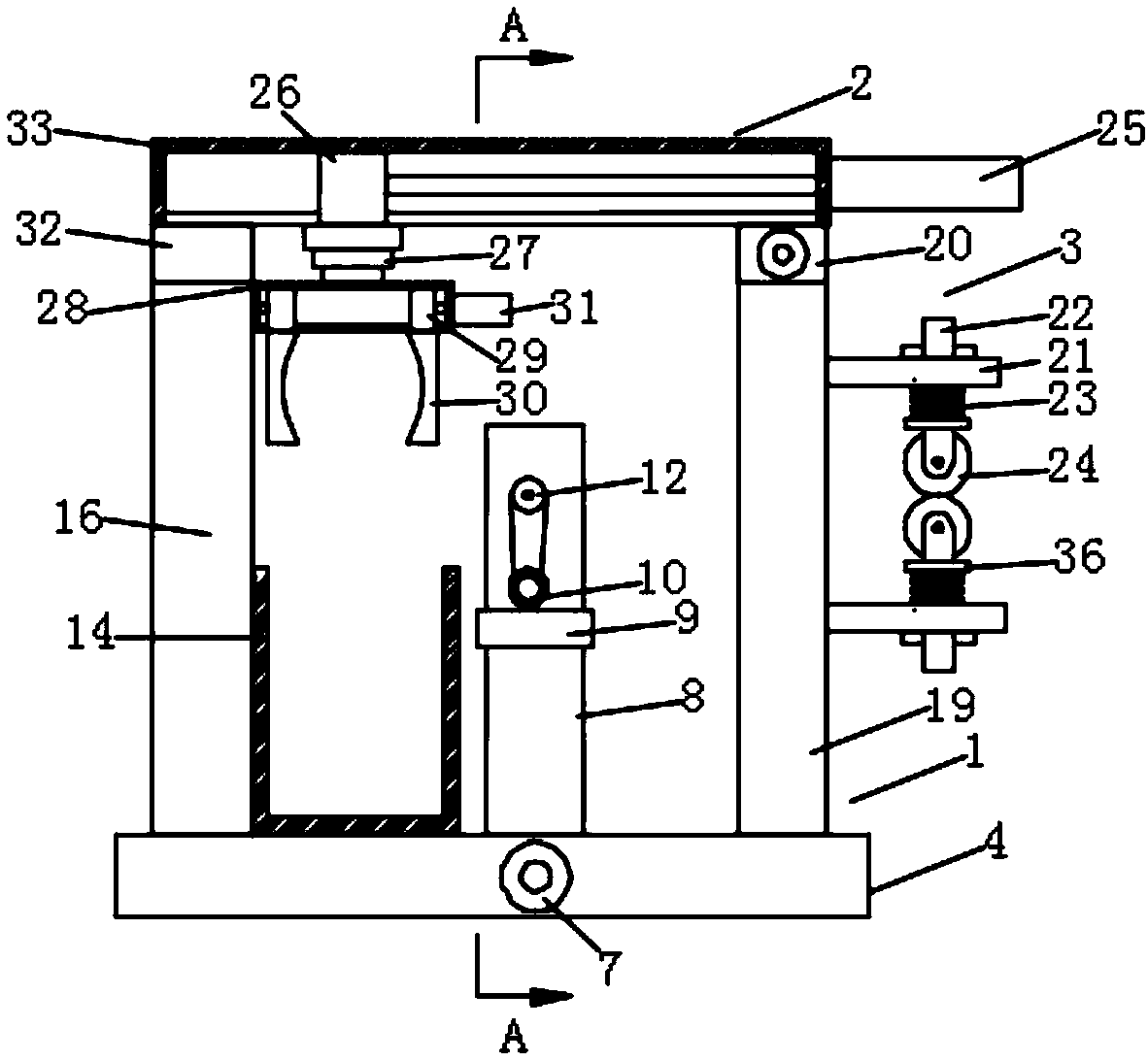 Winding and packing device for manufacturing of waterproof cloth for teenagers