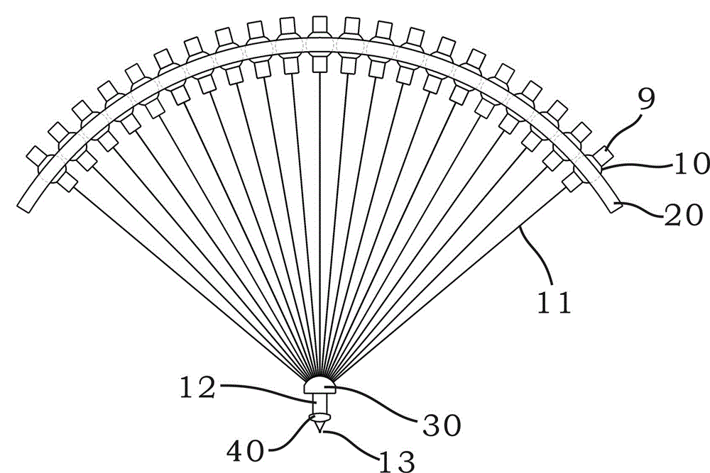 Dot-matrix 3D printing light source utilizing light-emitting diodes