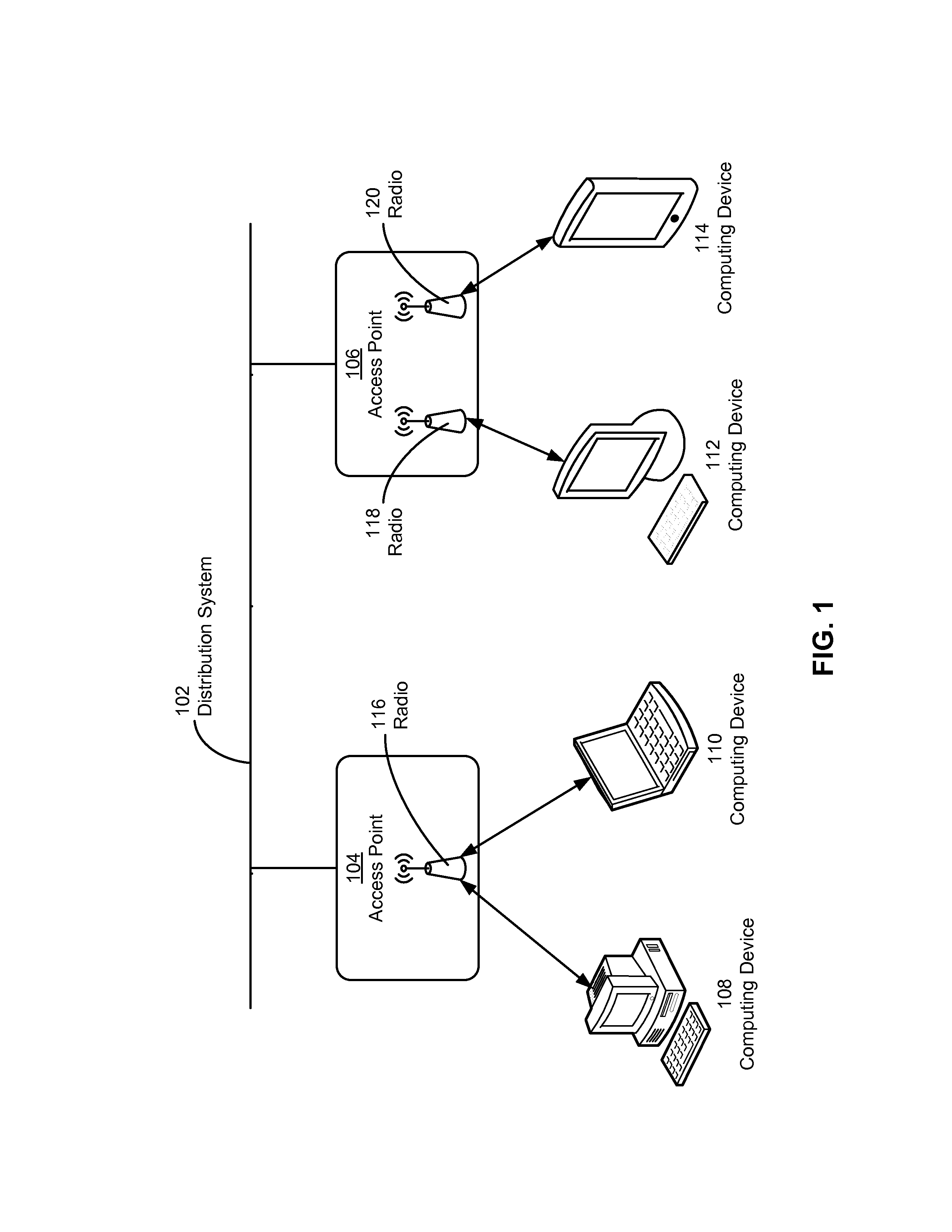 Enabling direct links between computing devices on an extended service set