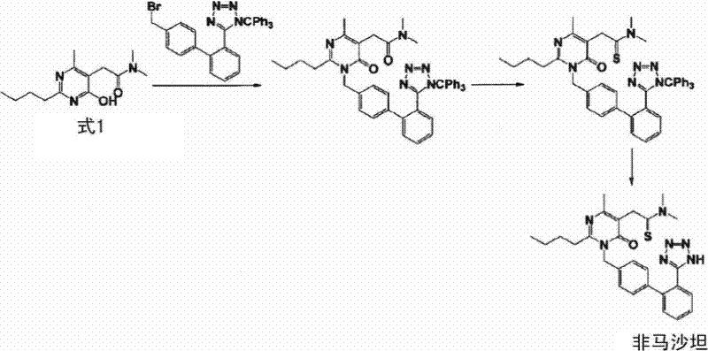 New preparation of 2-(2-n-butyl-4-hydroxy-6-methyl-pyrimidine-5-yl)-n,n-dimethylacetamide