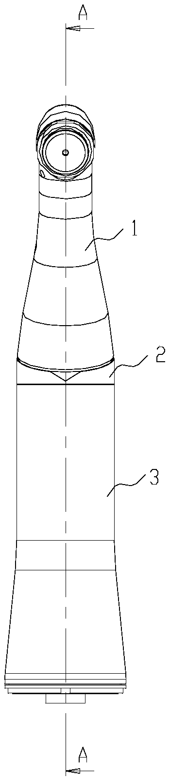 A detachable dental handpiece with anti-loosening safety device