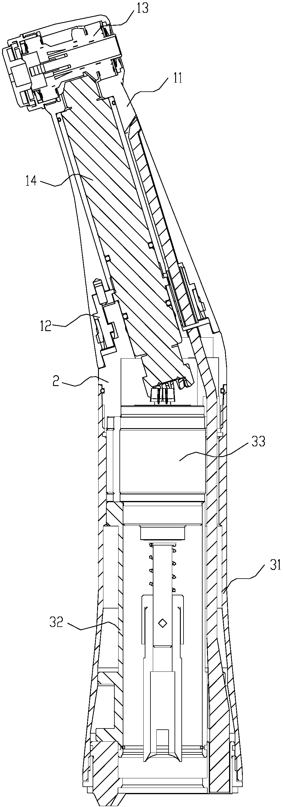 A detachable dental handpiece with anti-loosening safety device