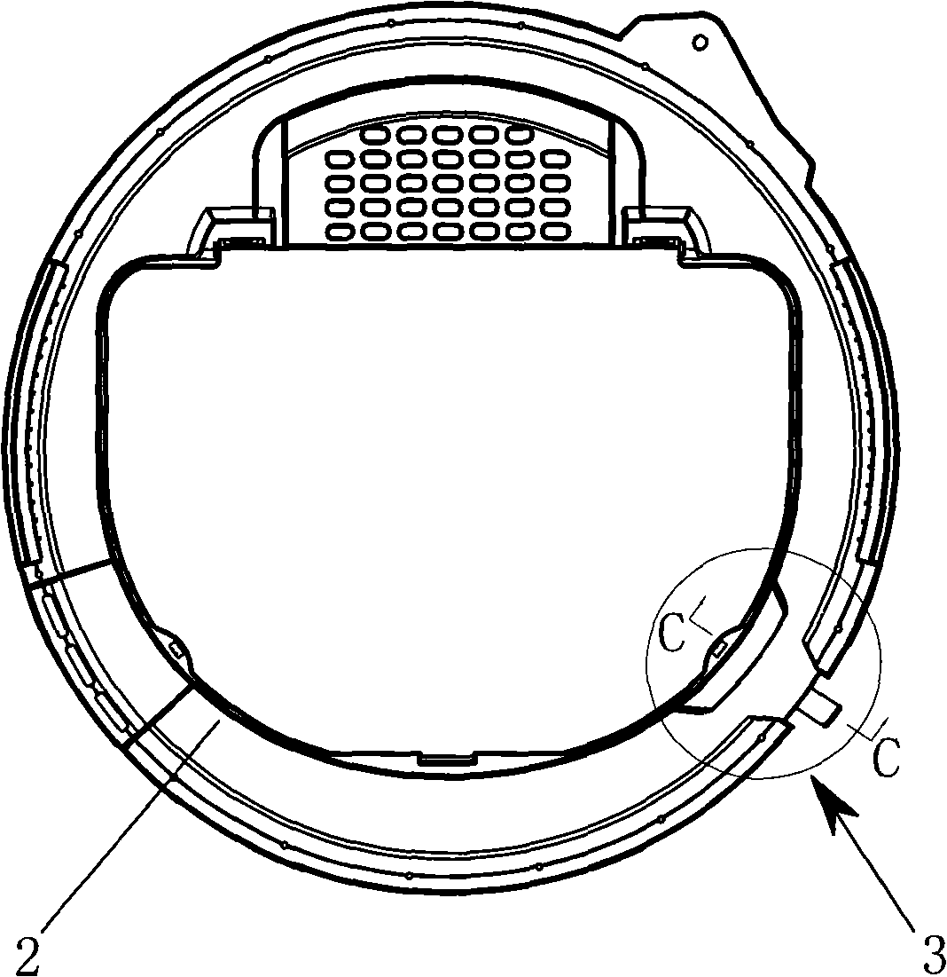 Outer bucket cover with spray function and washing machine using thereof