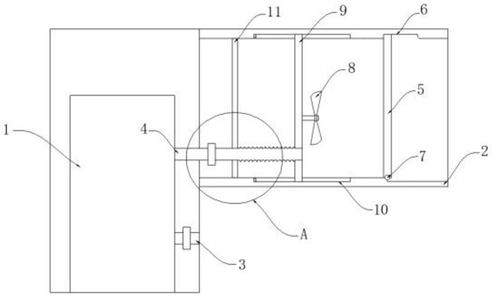 A high-rise building water heater waste gas exhaust device