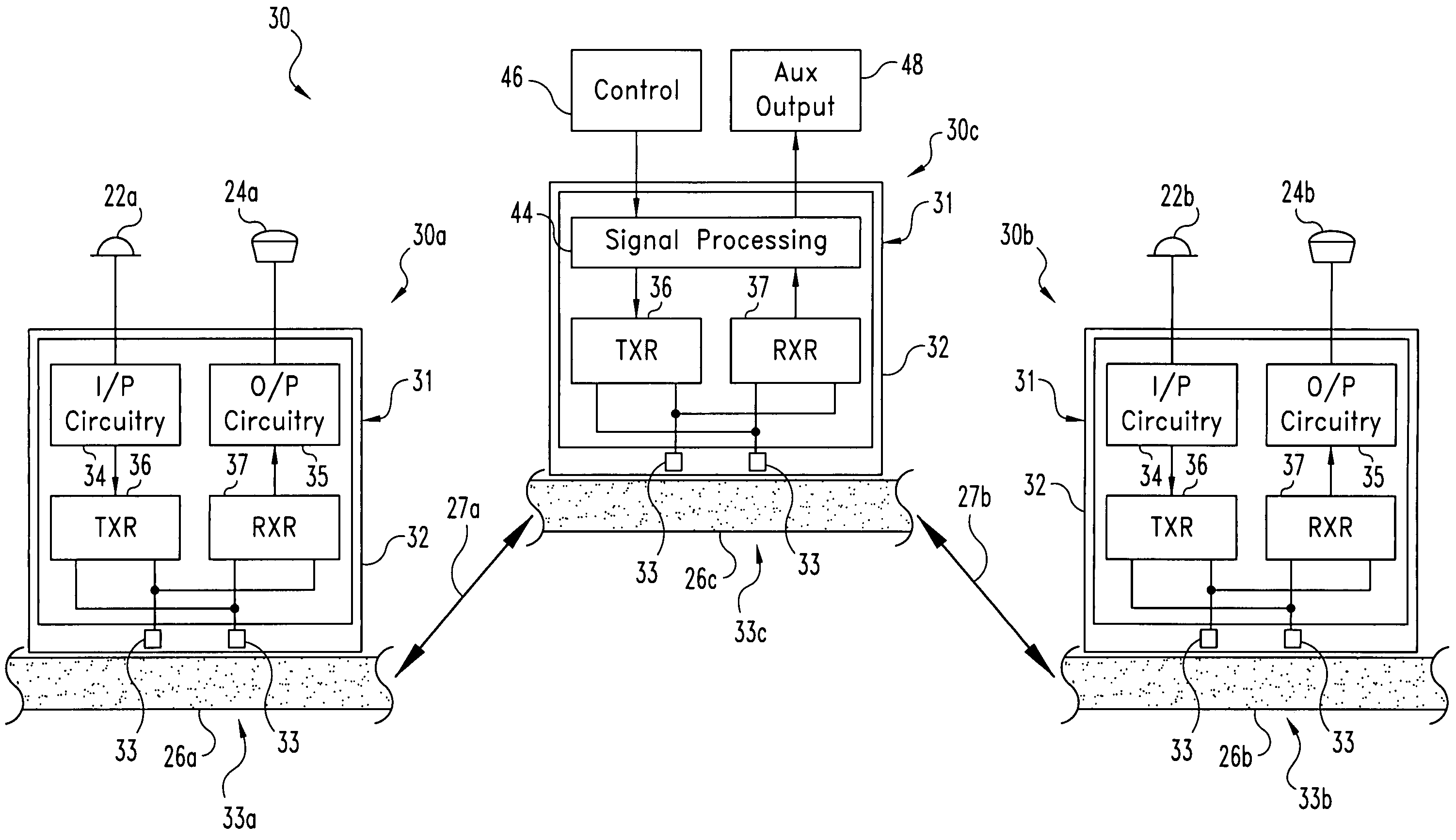 Intrabody communication for a hearing aid