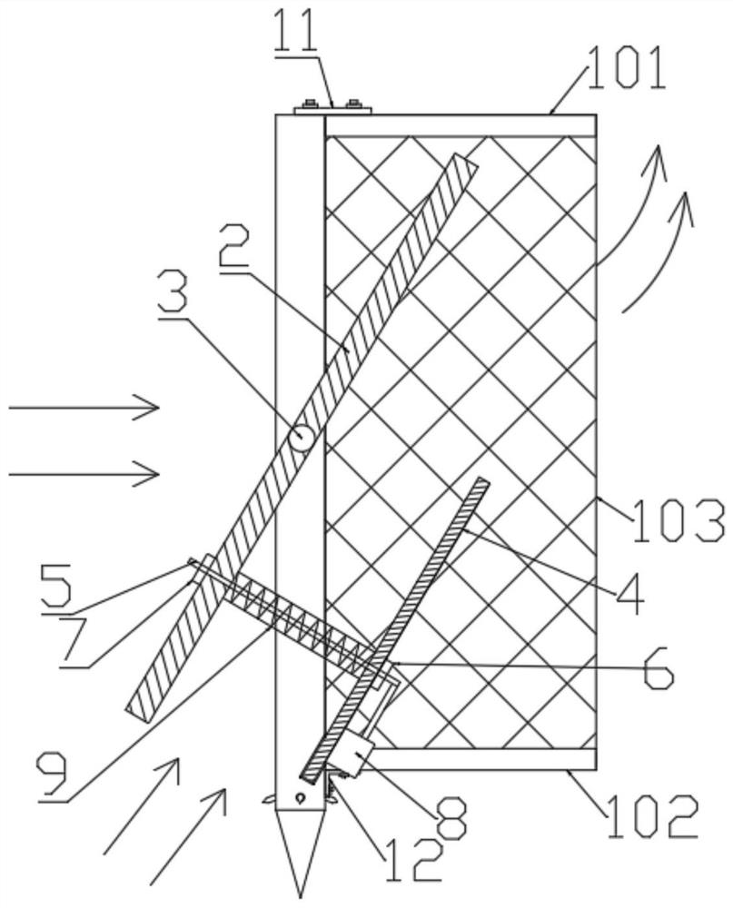 Agricultural wind-resistant protective fence