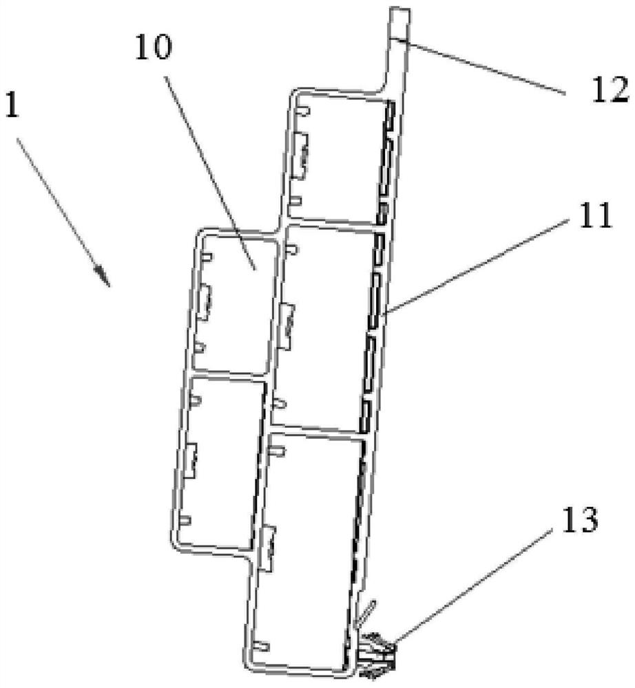 Automobile wire harness fixing support