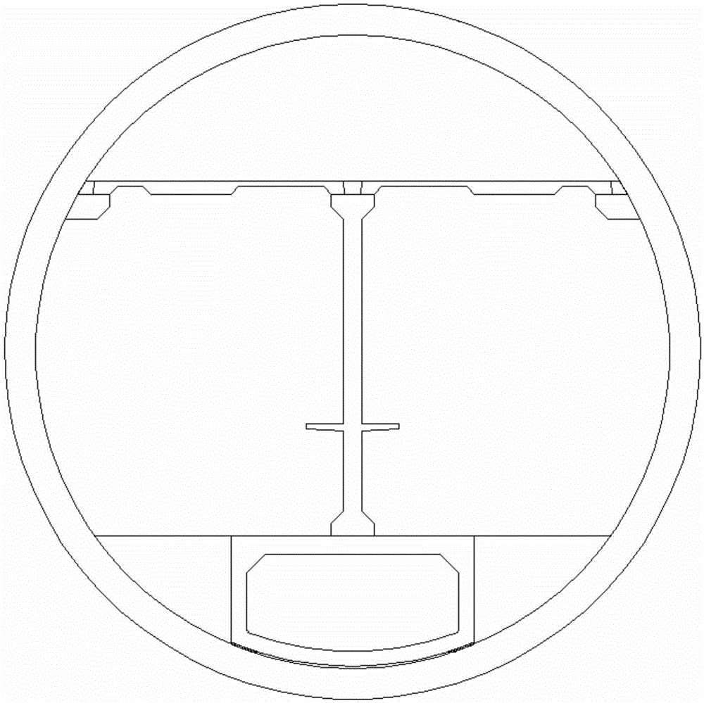 Installation device for superstructure in tunnel