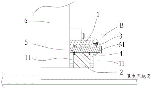 Door bottom seam sealing device and application thereof in fireproof door and small refuge room