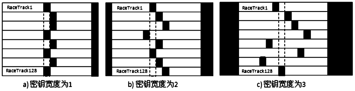 Data encryption and decryption method and system based on track memory