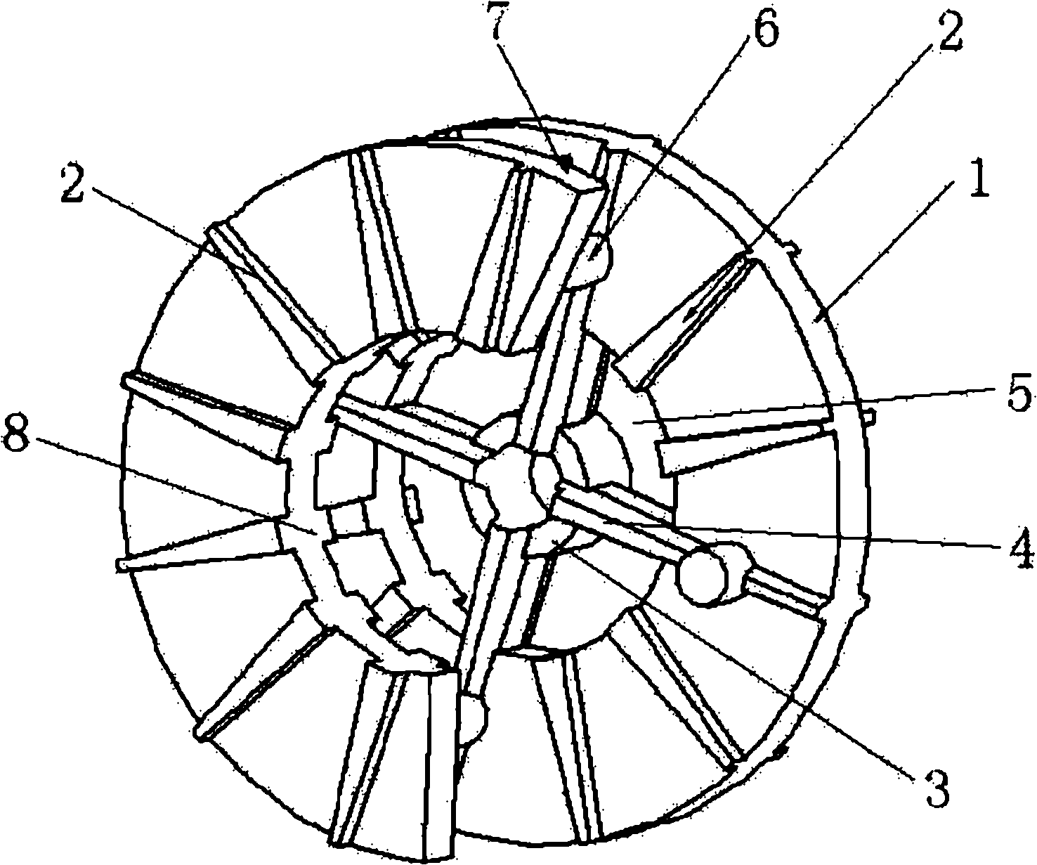 Double-disc straight blade impeller for subsea mud lift pump