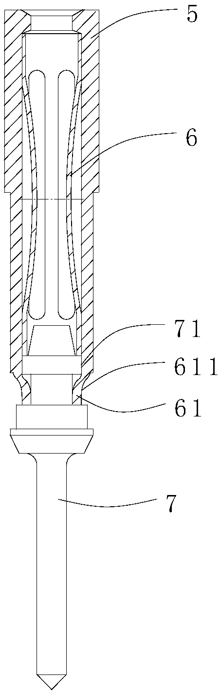 A miniaturized crown spring type socket joint