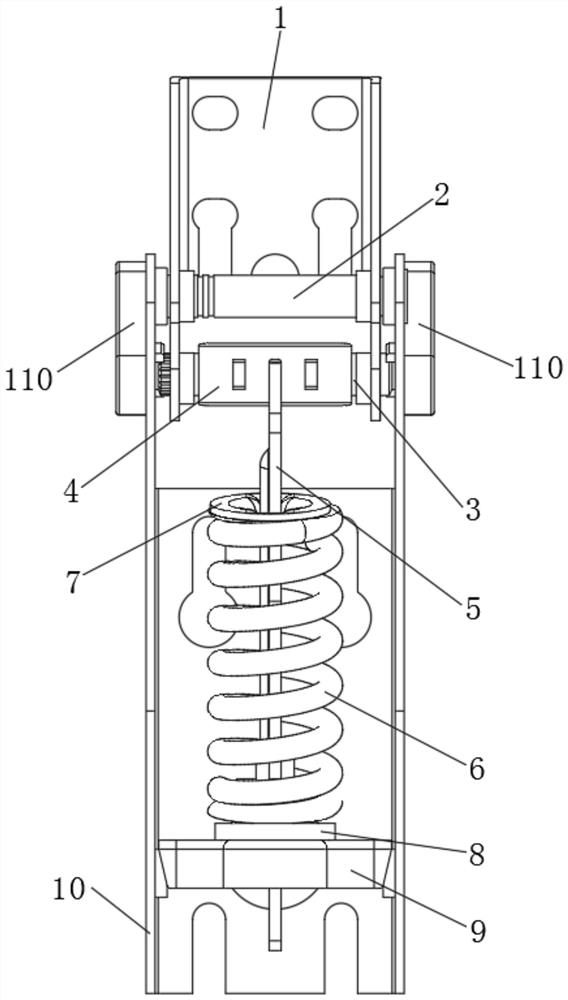 A horizontal freezer door hinge and freezer