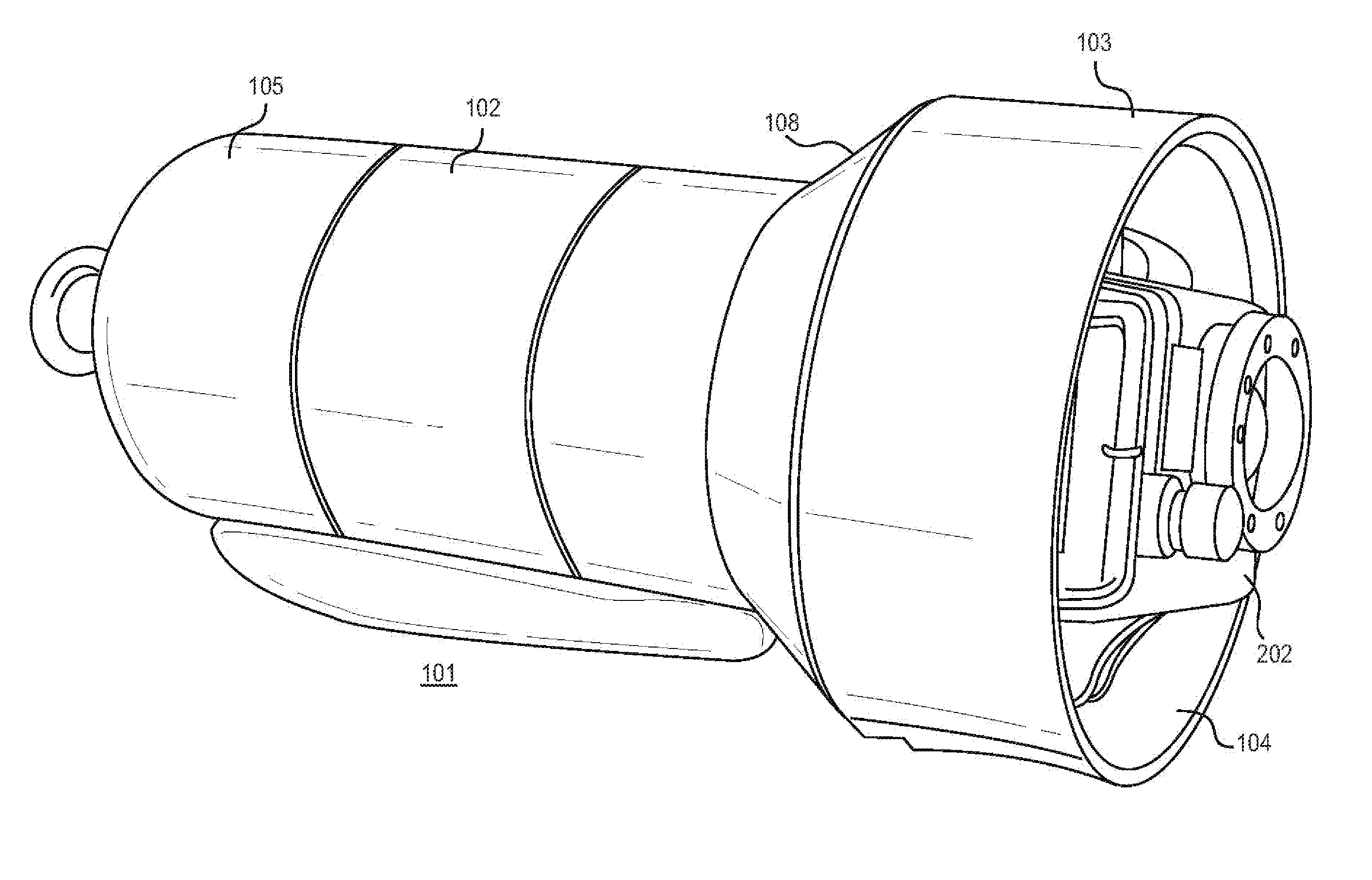 Underwater camera housing