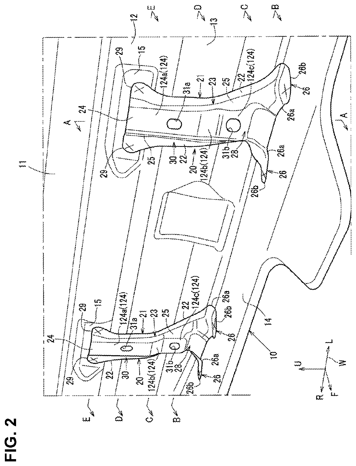 Vehicle-body structure of vehicle