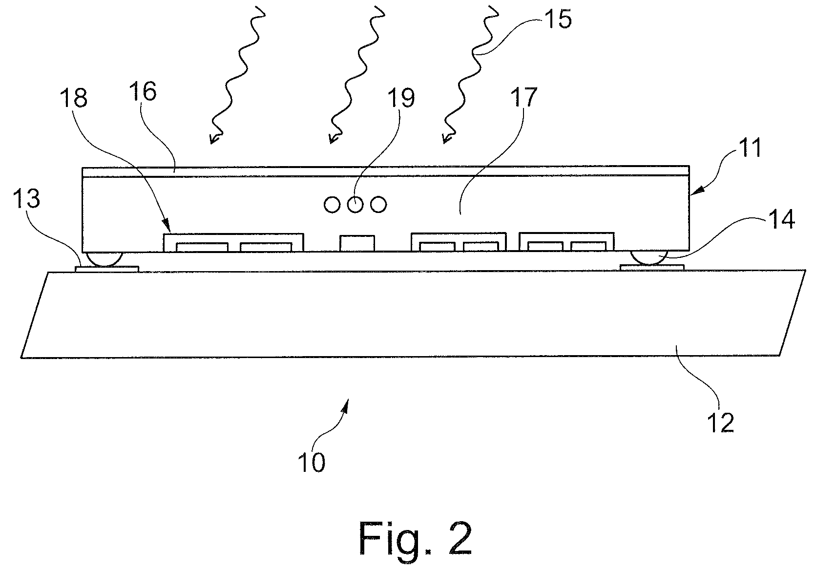 Sensor apparatus, production method and detection apparatus