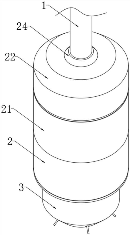 Throw-in type liquid level transmitter