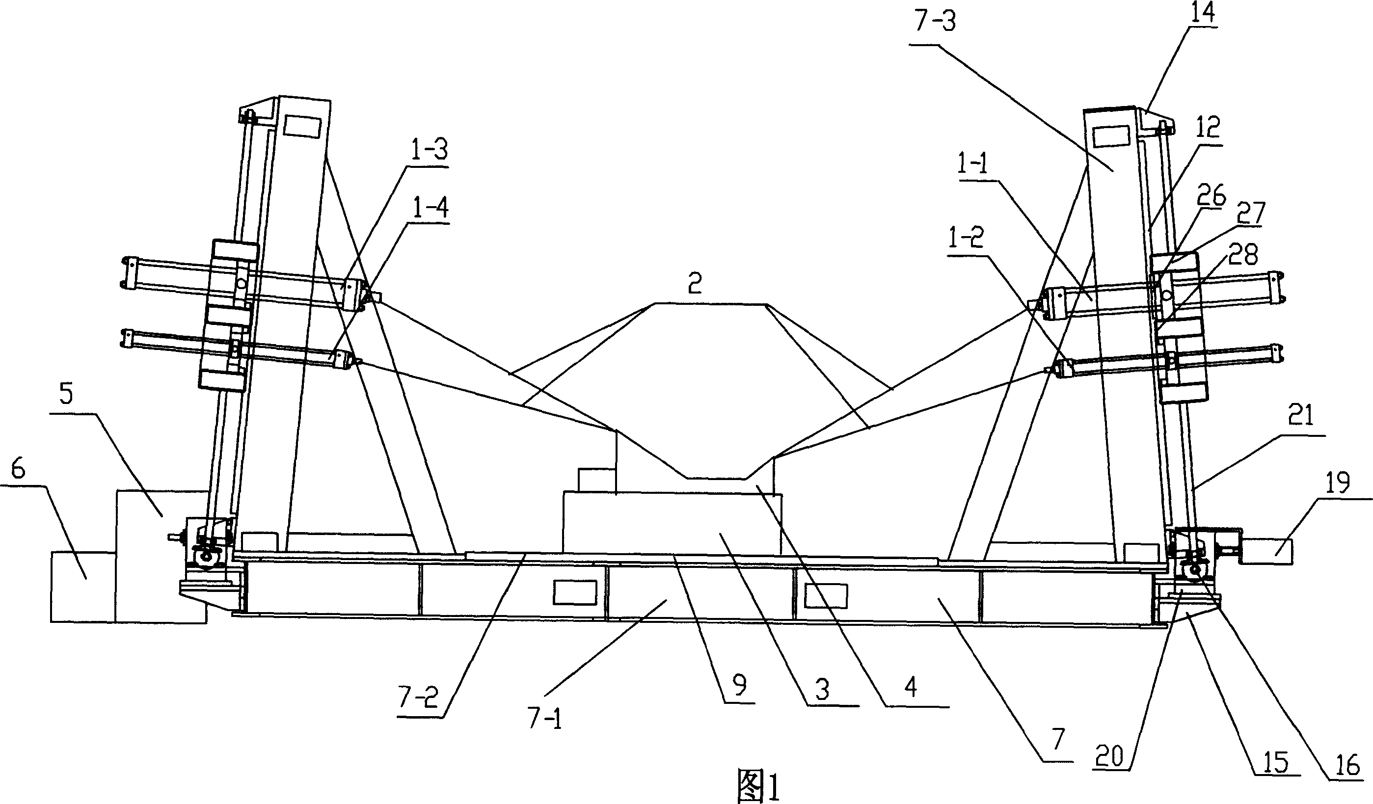 Detecting machine for automobile chair slide rail angle regulator strength and its detecting process