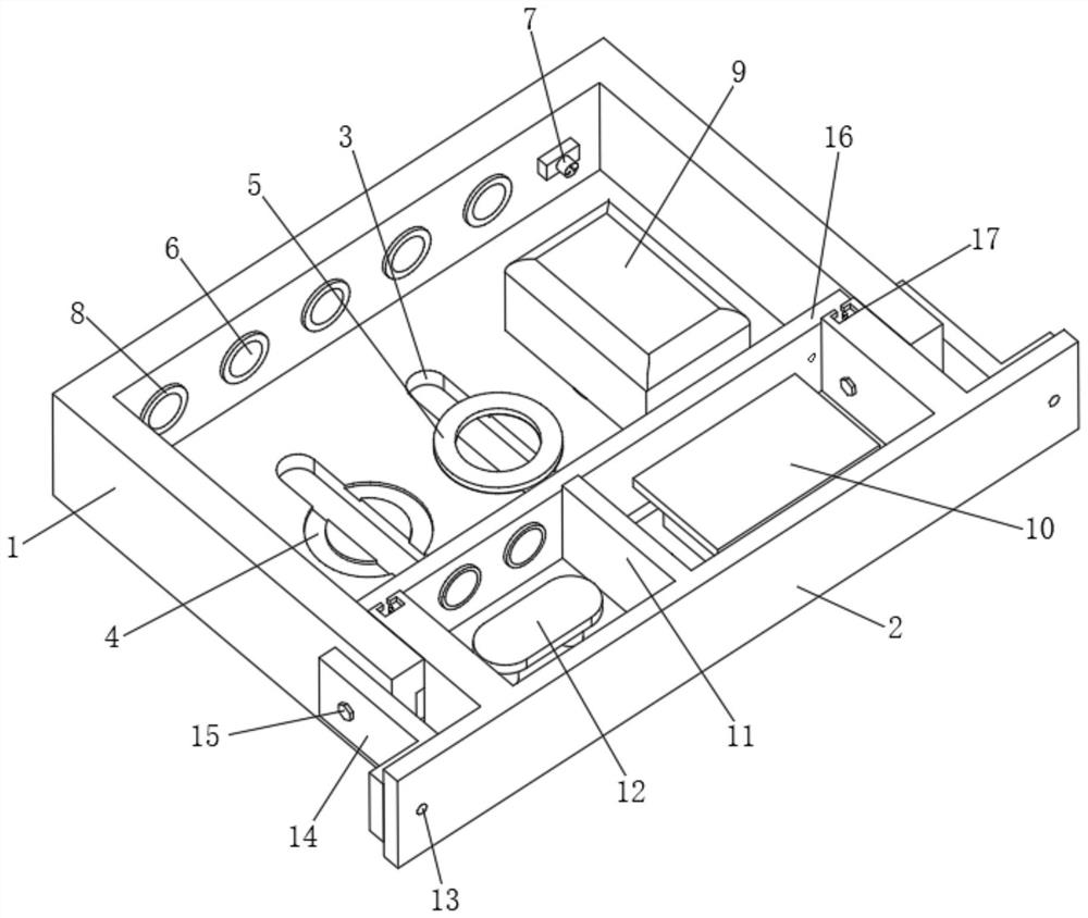 Concentrated installation device of transmitters for conference system