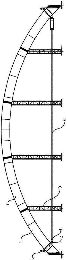 A lifting method for long-span solid-web curved beams