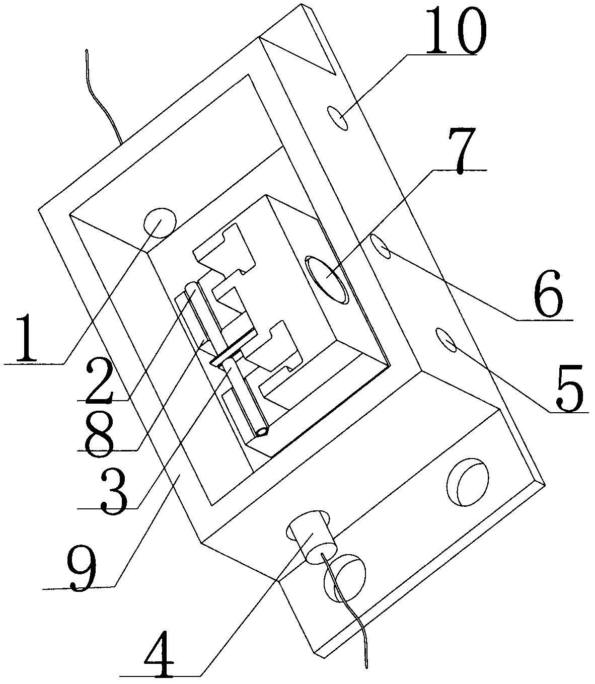 Quartz tuning-fork enhanced-type photo-acoustic spectrum gas cell