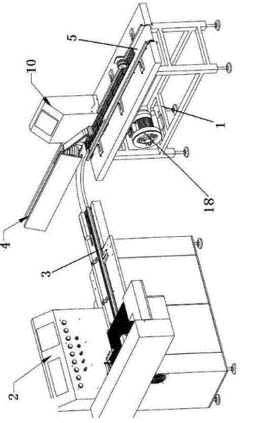 Ampoule labeling and tray-loading machine