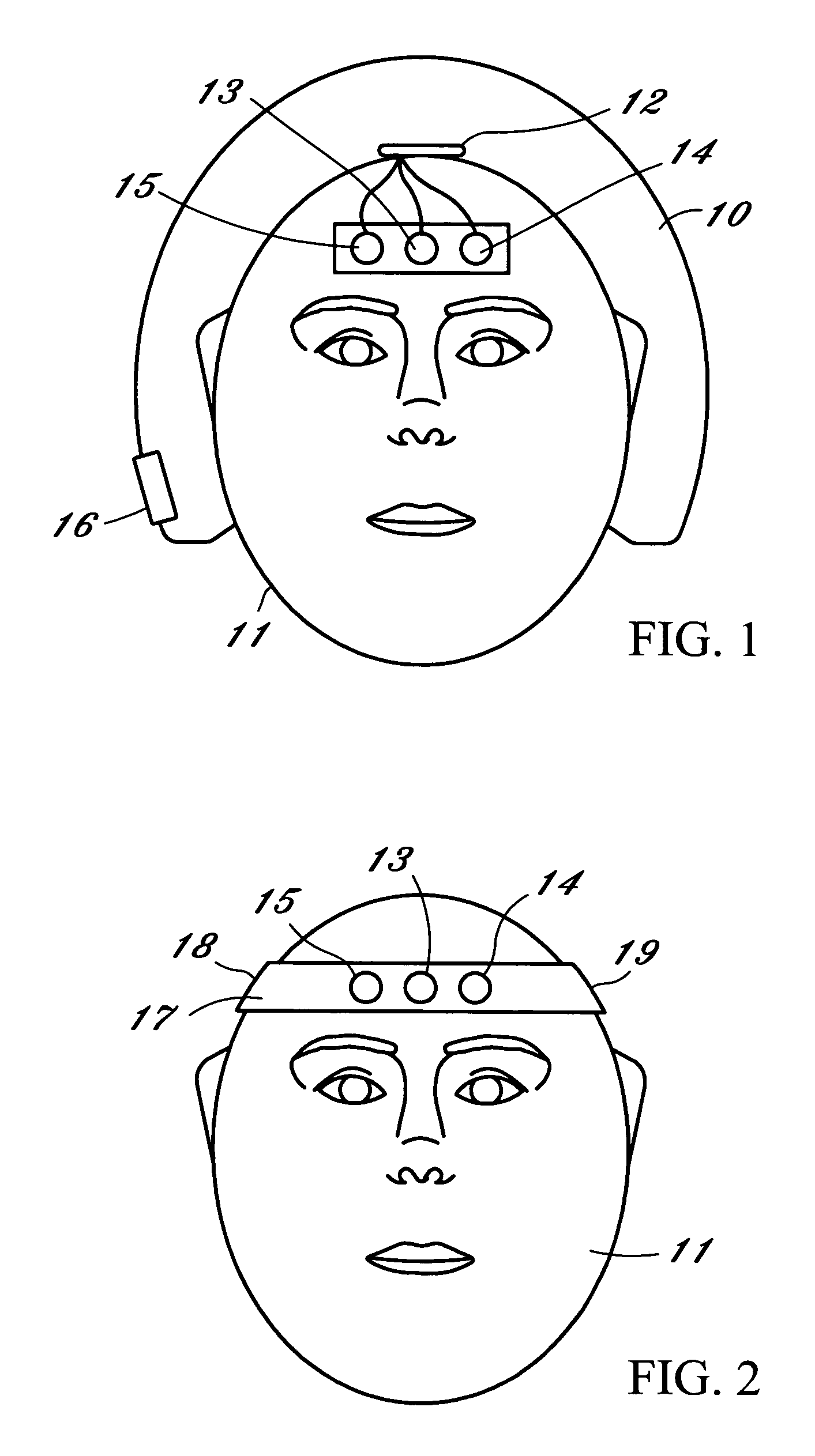 Body temperature measuring device for helmet or head gear