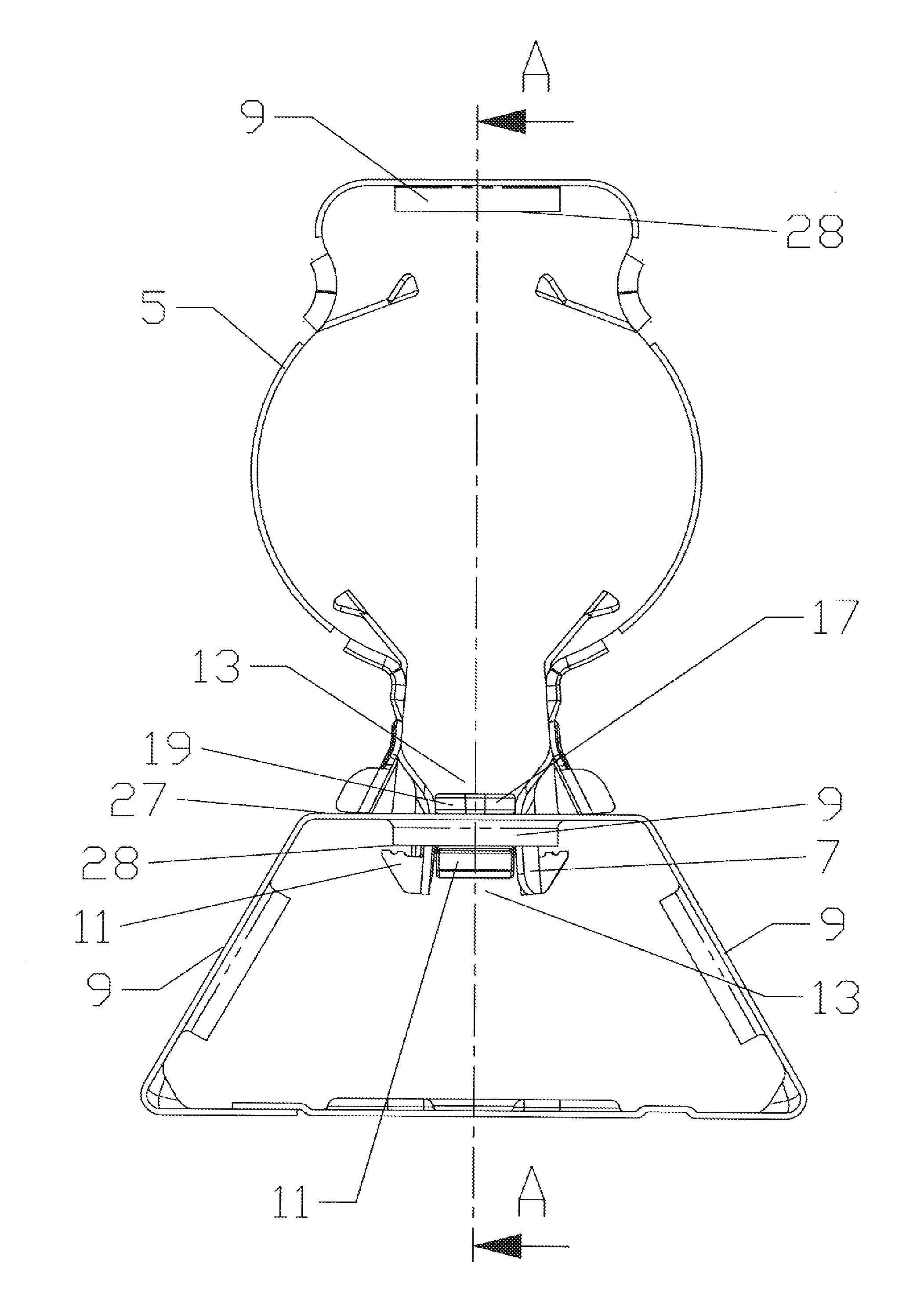 Snap-in cable hanger clip