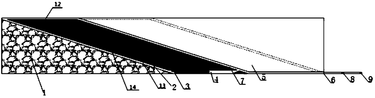 Sharp inclined coal seam paste filling mining technology