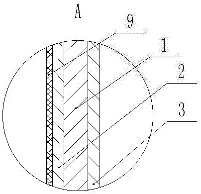 Steel-plastic composite pipe corridor body member and forming technology thereof