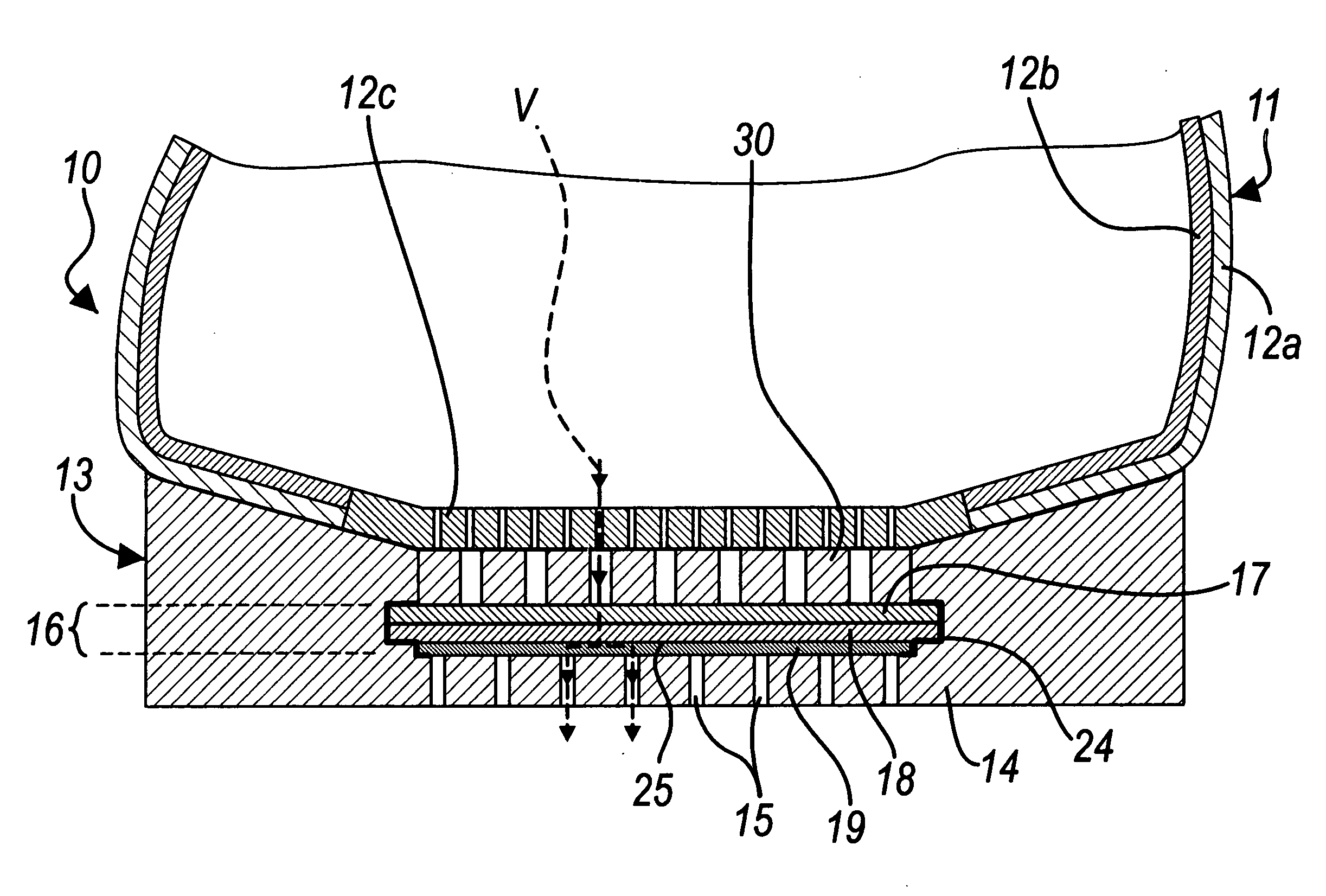 Vapor-permeable waterproof sole for shoes, shoe which uses said sole, and method for manufacturing said sole and said shoe