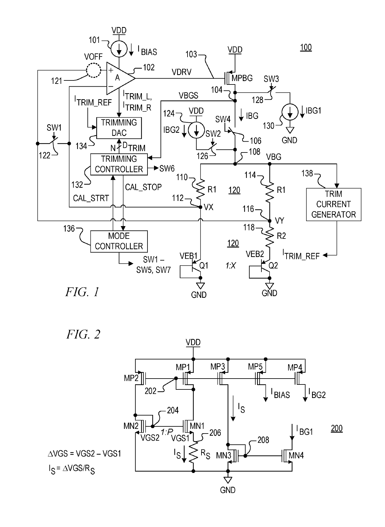 System and method for correcting offset voltage errors within a band gap circuit