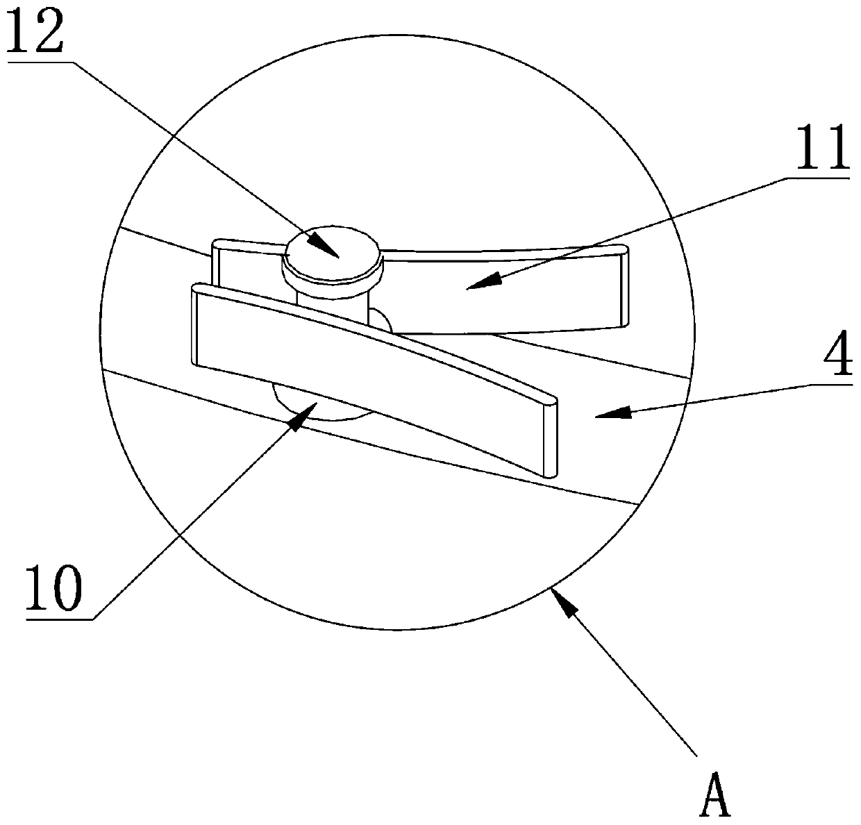 Manual sorting table facilitating classified storage and used for biological food testing