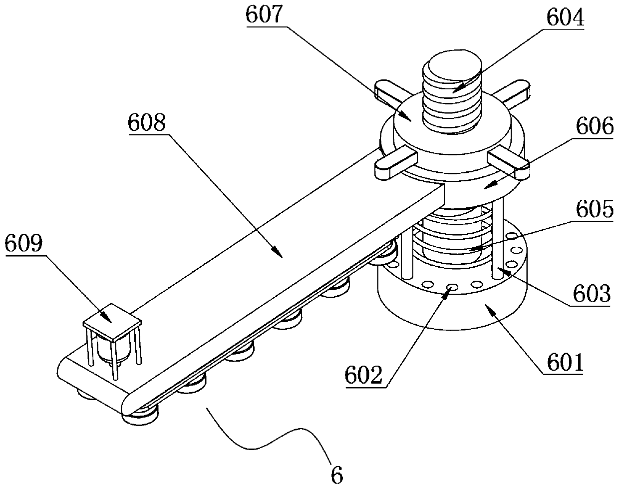 Manual sorting table facilitating classified storage and used for biological food testing