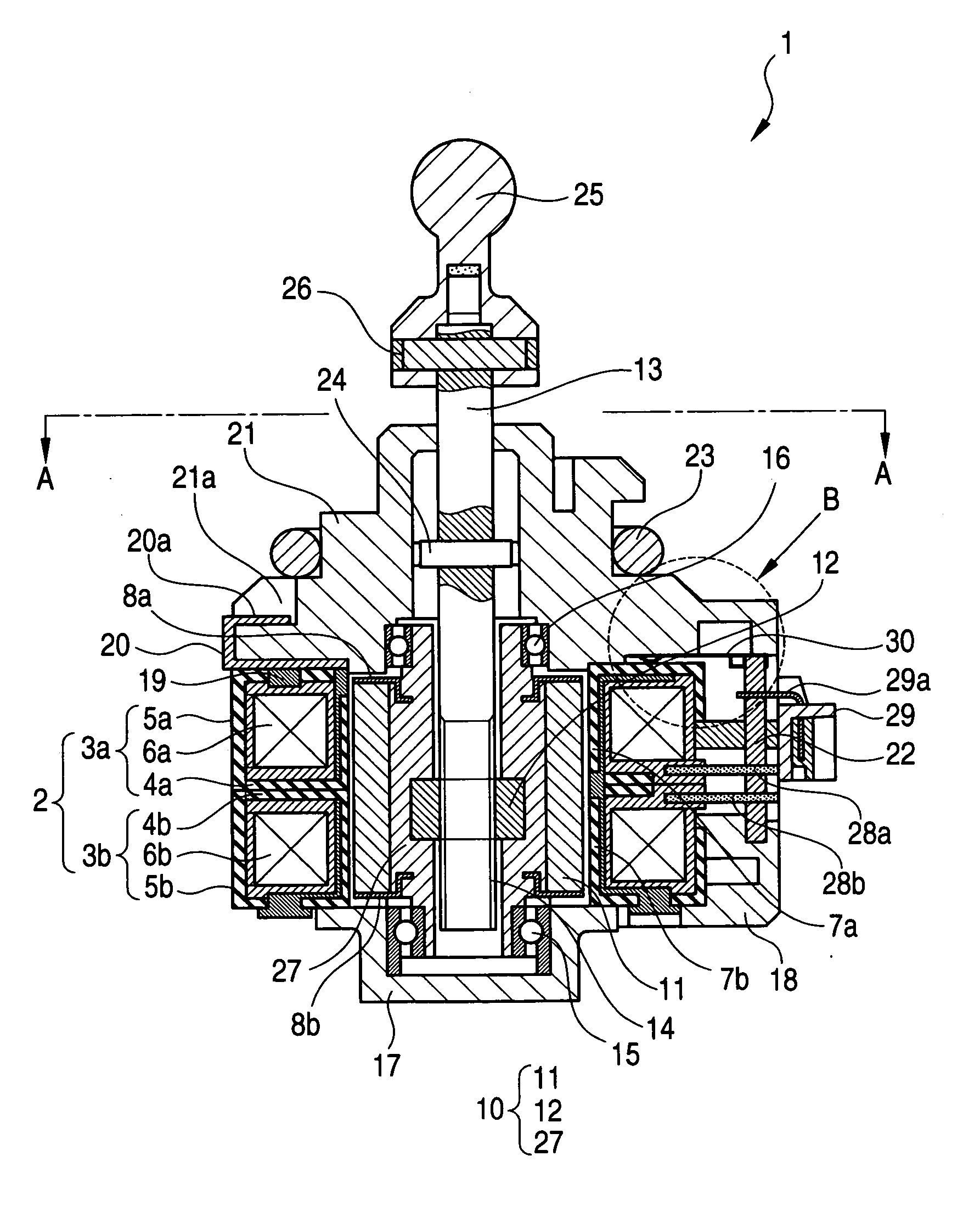 Actuator provided with grounding terminal