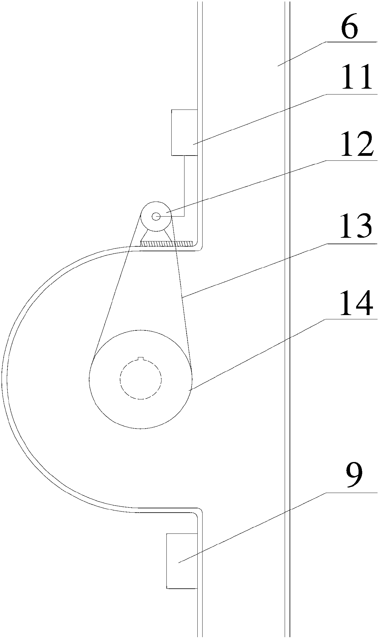 Composite rainwater power generation device based on mini water bucket and PVDF film piezoelectric technology