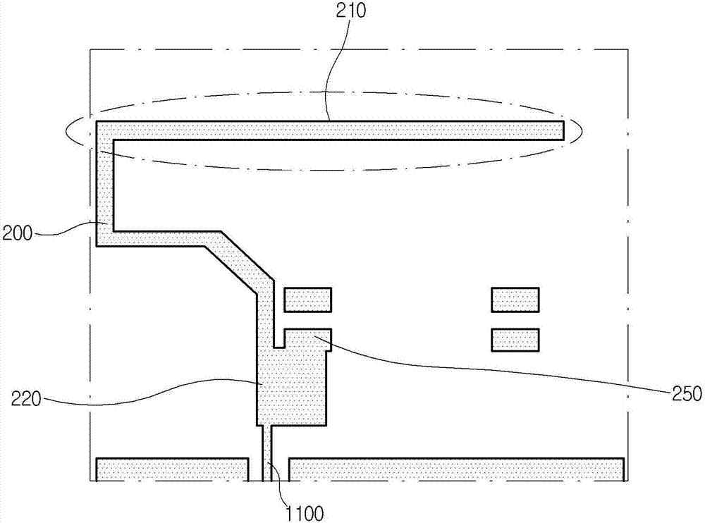 Broadband Antenna In The Crash Pad For Vehicle